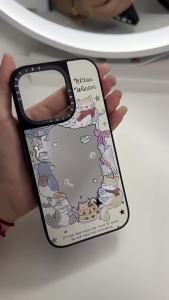 Fashion Mirror EVA Mecha Warrior Anime cartoon Phone Case For Samsung S26 S25 S24 S23 Ultra S26U 25U Hard Shockproof Cover