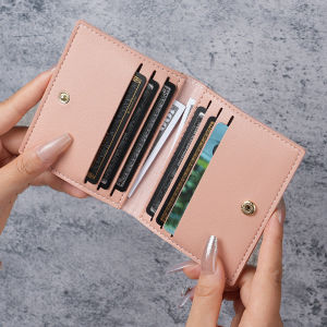 Sleek PU Leather Card Wallet Slim Bank ID Card Case Drivers License Card Holder Anti Demagnetization Card Bag