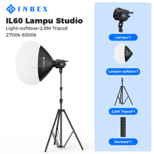 INBEX Lighting 100S Lampu Live streaming Softbox Lighting LED Display CRI 90 lampu Live