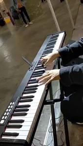 LZD  Direct Selling Smart Digital 88 Key Standard Electric Piano 128 Tone Rhythm with Double Tube X Type Keyboard Stand