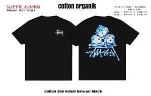 kaos jumbo pria wanita 2xl 3xl 4xl 5xl 5xl /kaos bigsize GEARFOURTH/bahan cotton combat 24s - RNS STORE