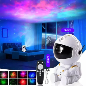 Lampu tidur aesthetic Lampu Proyektor bintang astronot laser berbintang usb lampu radio Bluetooth