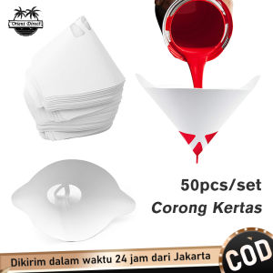 250pcs Saringan Cat Filter Corong Mesh Kertas / 100u Micron Nylon Fine Paper Paint Filter Strainer
