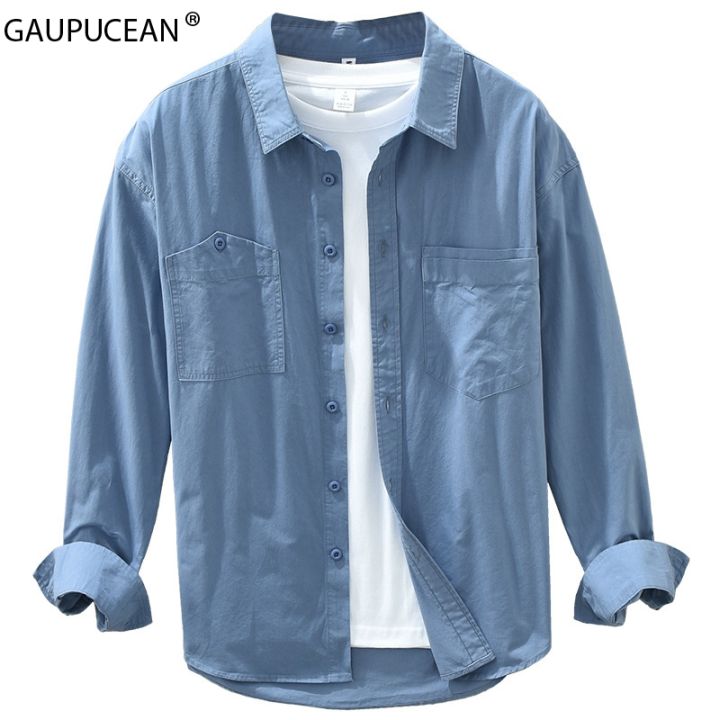 100% Cotton Anti-static Man Casual Shirt Quality Spring Autumn