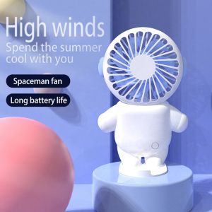 UARELIFFE Kipas Angin Mini Portable Fan Astronaut 3 Mode USB - UR913 - White/Blue