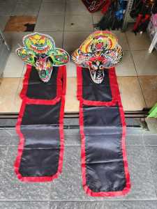 promo (bonus kemul) barongan devil / caplok kayu kesenian jaranan mainan kesenian tradisional