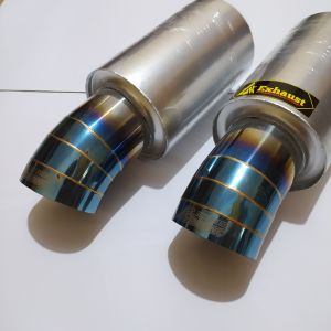 Knalpot Mobil bass kering gahar JS racing Biru avanza brio jazz mobilio xenia sigra calya agya dll