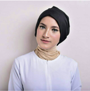 Turban beanie topi kemo - hitam