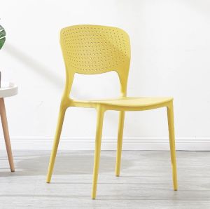 Chair Household Plastic Dining Chair Nordic Simple Modern Backrest White Dining Table Chair Stackable Bedroom Desk Stool Coffee chair