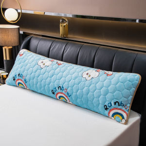 SUNLIGHT HOME Vỏ gối dài 1 mảnh vải nỉ Vỏ tăng cường thoáng khí Vỏ gối kéo dài Vỏ gối đôi một mảnh Vỏ gối đôi