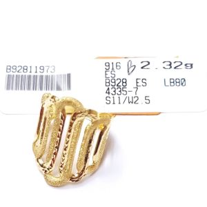 JIN JING CINCIN STAMPING 1C/2C(HOLLOW)SIZE 11-16 EMAS 916 TULEN 2.32G-2.87G
