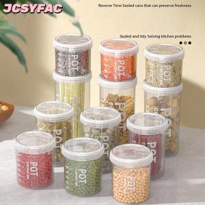 JCSYFAC Nhà bếp hạt kín container trong suốt Snack lưu trữ container chống ẩm ngũ cốc và hạt kín lưu trữ thùng hộp