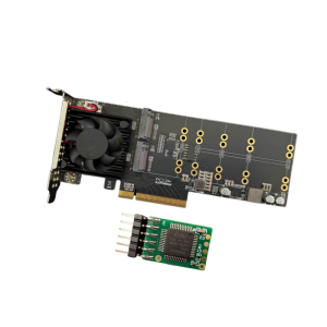 PLX8747 4 Port NVMe Solid Disk Adapter Intelligent Compatibles X86 Servers for Work place