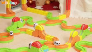 Magnetic Train Track Set DIY Railway Building Blocks Educational Toy for Kids