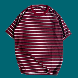 kaos tangan pendek kaos vintage stripe new premium Three colour cotton 24s atasan pria