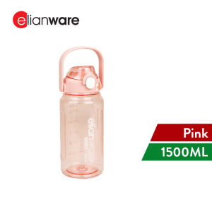Elianware Tritan BPA FREE 1.5Ltr / 2Ltr Botol Air Outdoor School Drinking Water Bottle with Straw