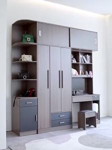 【Pre order】wardrobe combination bedroom small household with computer