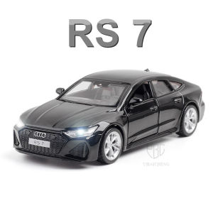 1/32 AUDI RS7 Static Car Model Die Cast Vehicles Collection Model With Sound Light Simulation Metal Sport Car Toy Children Gifts