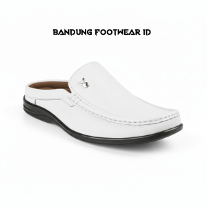 Sepatu Slip On Pria Kulit Sapi Asli Coklat Formal Kerja Kasual Nyaman BandungFootwearID