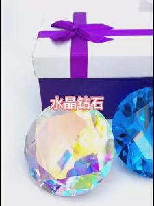 Wholesale Colorful Glass Crystal Diamond Transparent Decorative Ornaments crystal diamond Colorful crystal gemstones 2026