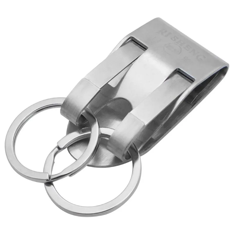 Duty belt key outlet clip