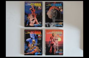 หนังสือการ์ตูน คอบร้า เห่าไฟสายฟ้า COBRA SPACE ADVENTURE COBRA THE PSYCHOGUN เล่ม 1-4 ครบจบ (ขนาด A4 ปกแข็ง พิมพ์สีทั้งเล่ม) (มือสอง)