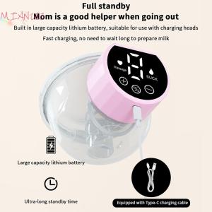【E-WOITD】 Wearable Breast Pump Hands Free Of Longer Battery Life LED Display Portable Electric Breast Pump