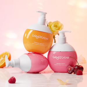 Glad2Glow Body Lotion & Body Serum/Creamy Berry Overnight Bright Body Serum/Tropical Velvet Moist & Smooth Body Serum/Lotion G2G/Body Serum G2G