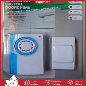 COD【Local Deliver】Digital Wireless Remote Control Doorbell with High Frequency and Stability