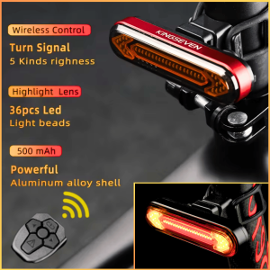 COD KIRIM CEPAT Lampu Belakang Sepeda Sein LED Kedip USB Charger COB Anti Air 500mAh Remote BK600