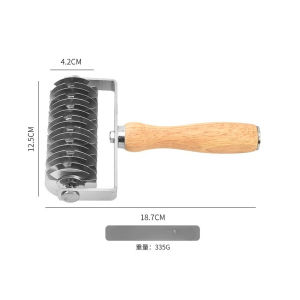Pastry Lattice Roller Cutter Stainless Steel Dough Lattice For Pie Pizza Bread Beef Wellington Pastry Crust Roller Cutter