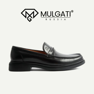 Giày lười nam MULGATI Loafer da trơn đai ngang hoạ tiết dây - SP17553