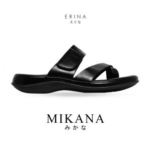Mikana Sleek Slides Shoes Collection Woman Leather Casual Flats Slip-on wedge slipper gift for her