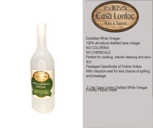 Casa Lontoc Distilled White Vinegar 1 LITER 5% acidity