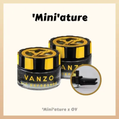 VANZO Car Perfume Miniature Aircond Vent Gel Series | 汽车香水香精 | Air Freshener Car Refresher Pewangi Kereta