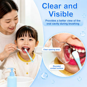 Children Toothbrush Trainer Toddler Teeth Cleaning Brush Kids Oral Care Training Aid Easy Use Toothbrush for Daily Brushing and Oral Hygiene