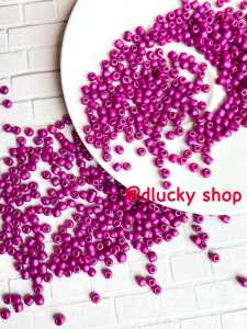 manik manik mote pasir meronce size 6.0 4mm warna warni per 10 gram