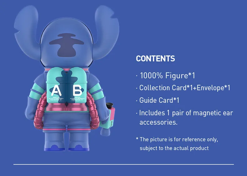 Local Delivery] POP MART MEGA SPACE MOLLY 1000% Stitch | Lazada