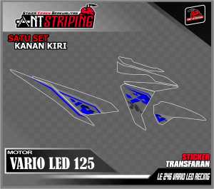 Striping sticker variasi list vario LED 125/150 2015-2018 Stiker Transparan NEW DESIGN Kode LE246