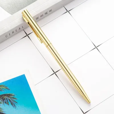 ปากกาโลหะ Slim Luxury 1.0mm ปากกาลูกลื่น หัวเล็ก เขียนลื่น ดีไซน์เรียบหรู สำหรับนักบริหาร ของขวัญ พรีเมียม