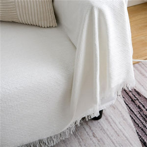Nordic blanket Herringbone Pattern 180 x 300 cm / throw blanket / penutup sofa / selimut sofa / bedspread