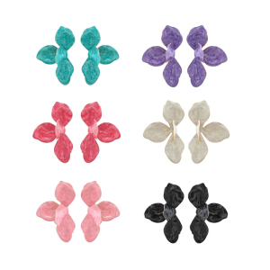 Flower Earrings Elegant Studs Earrings Modern Flower Ear Studs Alloy Texture Ear Suitable for Stylish Outfits