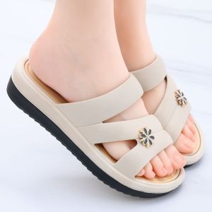 Free Shipping WomenS Summer Sandals Suitable For Outdoor Wear With A Wedge Heel Thick Sole Beach-Style Design Casual Look And Non-Slip Soles Perfect For Moms