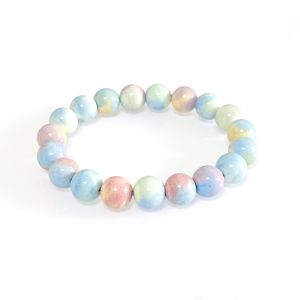 Thousand Crystals and Ten Thousand Beads Natural Alashan Rainbow Stone Bracelet for Women Macaron Color Couples Bracelet Macaron Crystal 2026