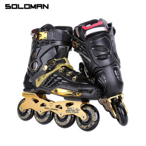 SOLOMAN Adult Inline Skates Skates (Black gold)