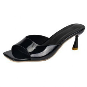[Free Shipping] WomenS High-Heeled Sandals New Summer Styles Available In Large Sizes (42) With A Square Toe And Thin Heel