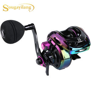 Sougayilang 9+1BB Baitcasting Fishing Reel 8.0:1 High Speed Smooth Fishing Reel with Single Rocker EVA Handle for Saltwater Freshwater Fishing Max Drag 25LBS