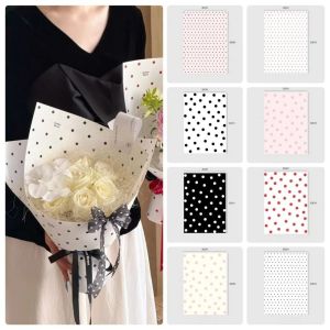 NOBLELYN Thickened Polka Dot Wrapping Paper DIY Korean style Bouquet Flower Packaging Decorative Gift Wrapping Paper Bouquet