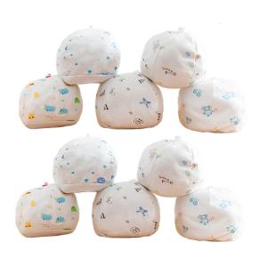Soft Stretchy Newborn Hat Set Of 10 Machine Washable Cotton Baby Hats For Everyday Use Hospital Turban Hat Headwear