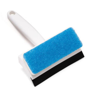Double Sided Glass Cleaning Sponge Brush Window Glass Wiper Washing Scraper Home Bathroom Toilet Car Clean Tool 玻璃刮水器